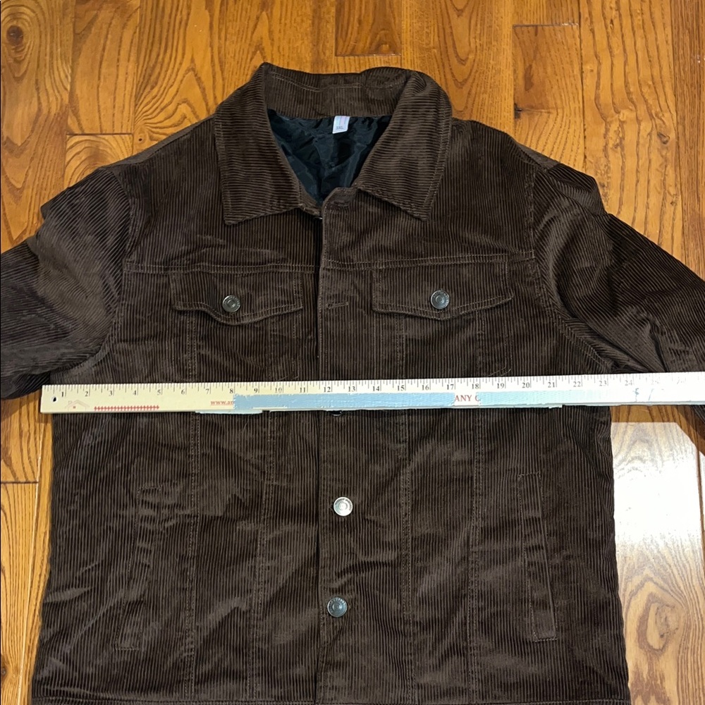 Men's Brown Corduroy Jacket 3XL - Picture 10 of 16
